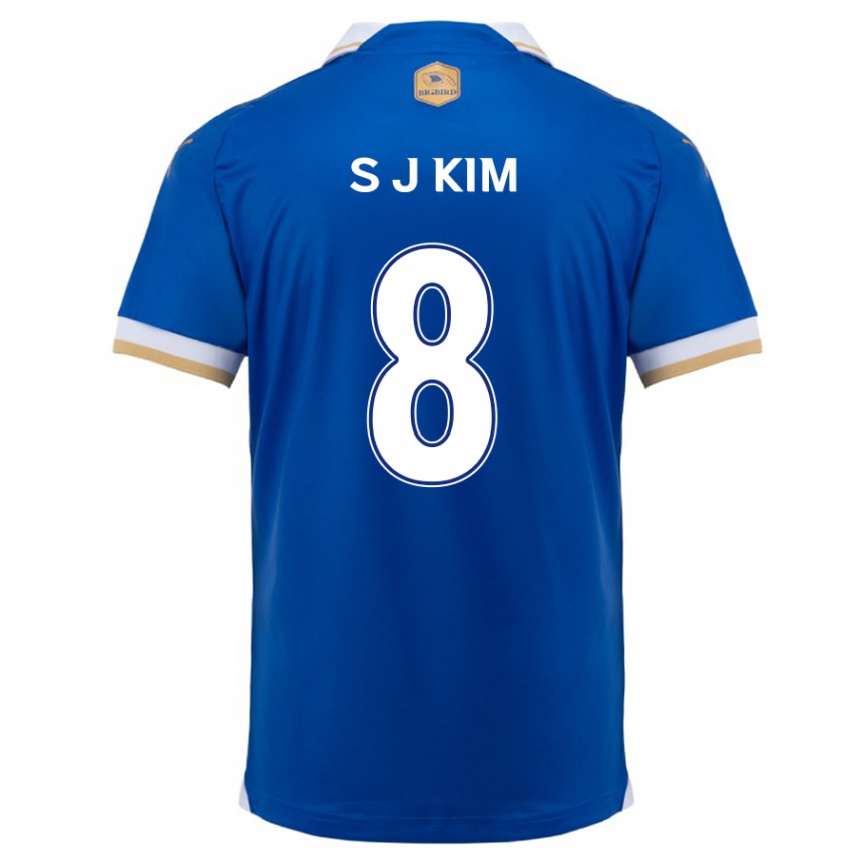 Kids Football Ji-Sung Kim #8 Blue White Home Jersey 2024/25 T-Shirt Canada