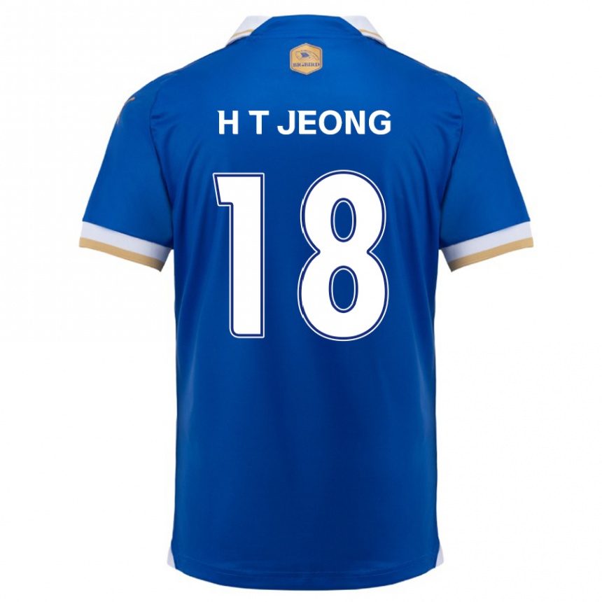 Enfant Football Maillot Tae-Hwan Jeong #18 Bleu Blanc Tenues Domicile 2024/25 Canada