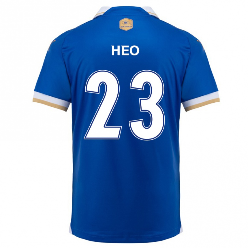 Kids Football Hwan Heo #23 Blue White Home Jersey 2024/25 T-Shirt Canada