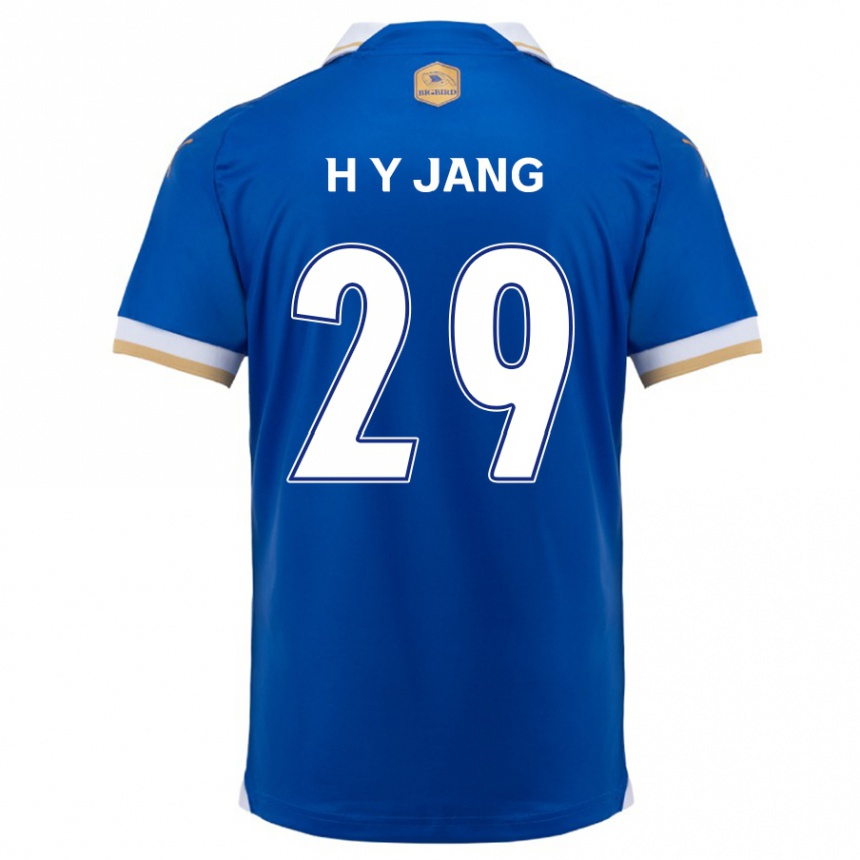 Enfant Football Maillot Yo-Han Jang #29 Bleu Blanc Tenues Domicile 2024/25 Canada