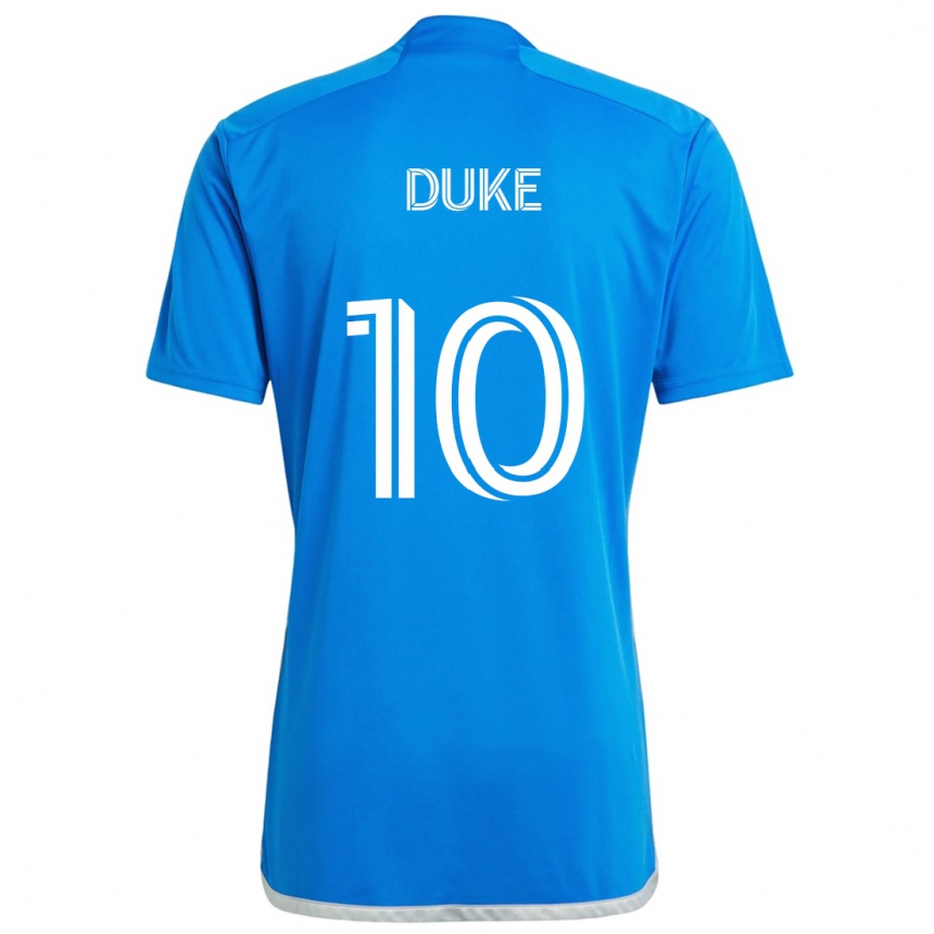 Enfant Football Maillot Bryce Duke #10 Bleu Blanc Tenues Domicile 2024/25 Canada