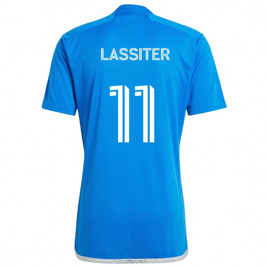 Enfant Football Maillot Ariel Lassiter #11 Bleu Blanc Tenues Domicile 2024/25 Canada