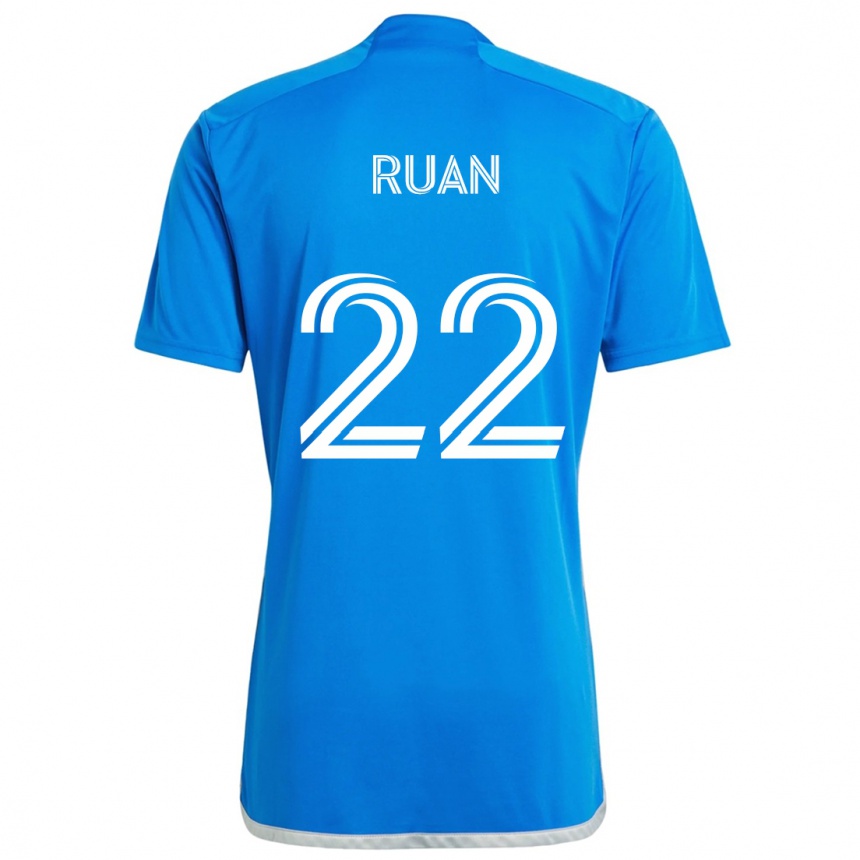 Enfant Football Maillot Ruan #22 Bleu Blanc Tenues Domicile 2024/25 Canada