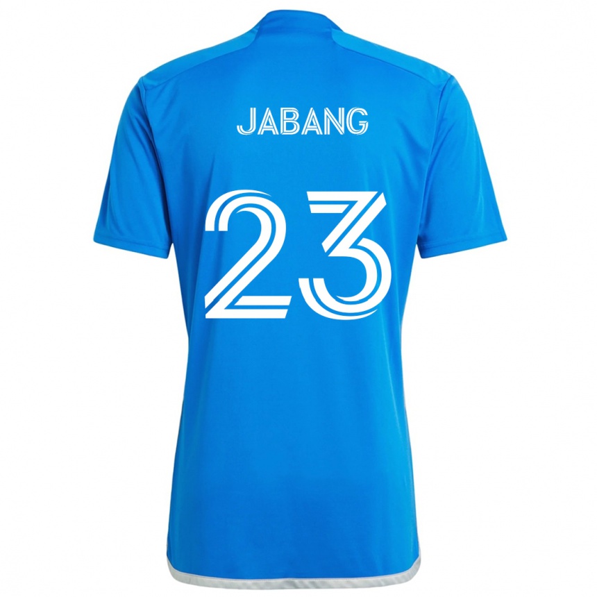 Enfant Football Maillot Ousman Jabang #23 Bleu Blanc Tenues Domicile 2024/25 Canada