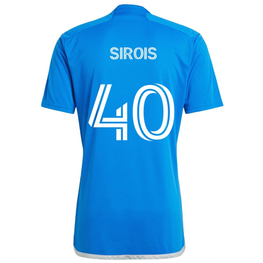 Kids Football Jonathan Sirois #40 Blue White Home Jersey 2024/25 T-Shirt Canada