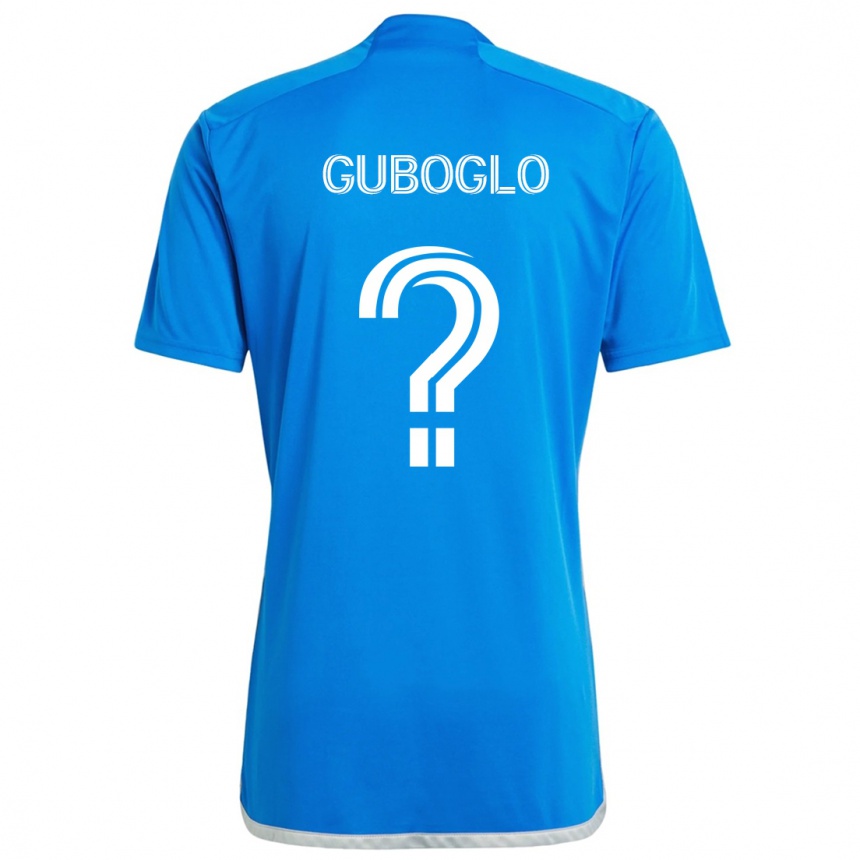 Kids Football Yuri Guboglo #0 Blue White Home Jersey 2024/25 T-Shirt Canada