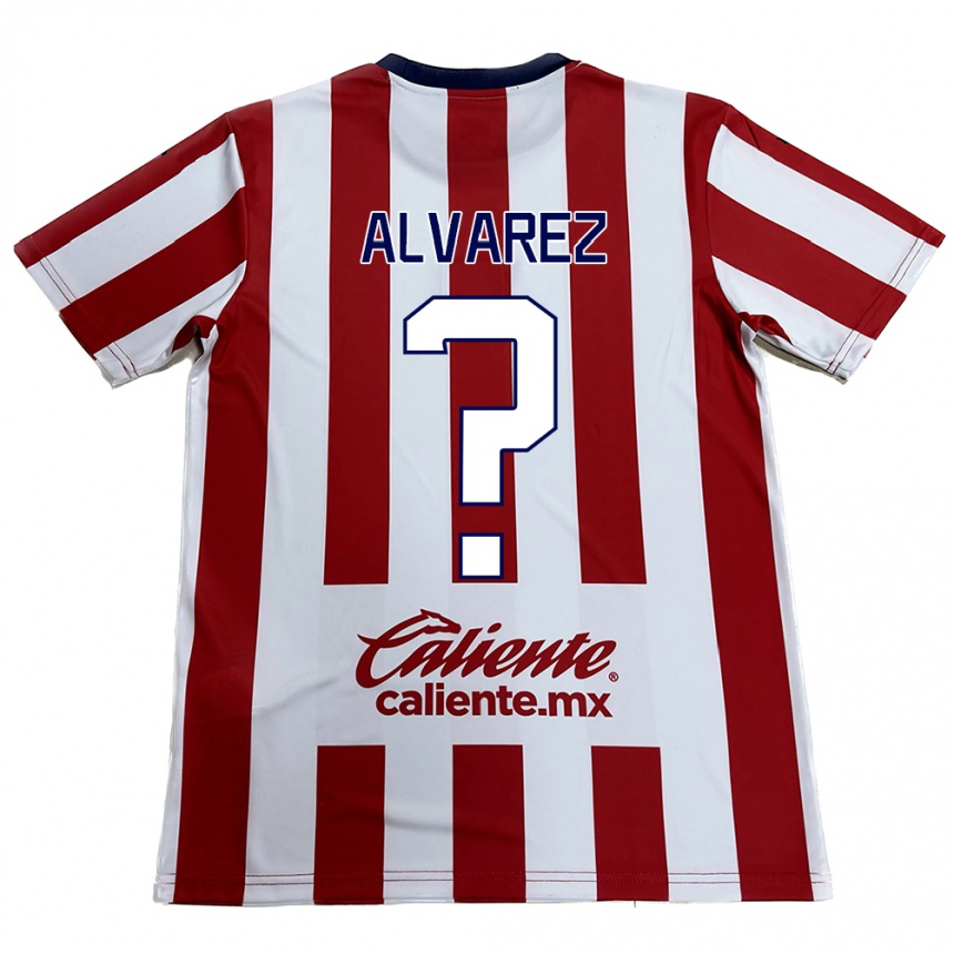 Kids Football Sergio Álvarez #0 Red White Home Jersey 2024/25 T-Shirt Canada