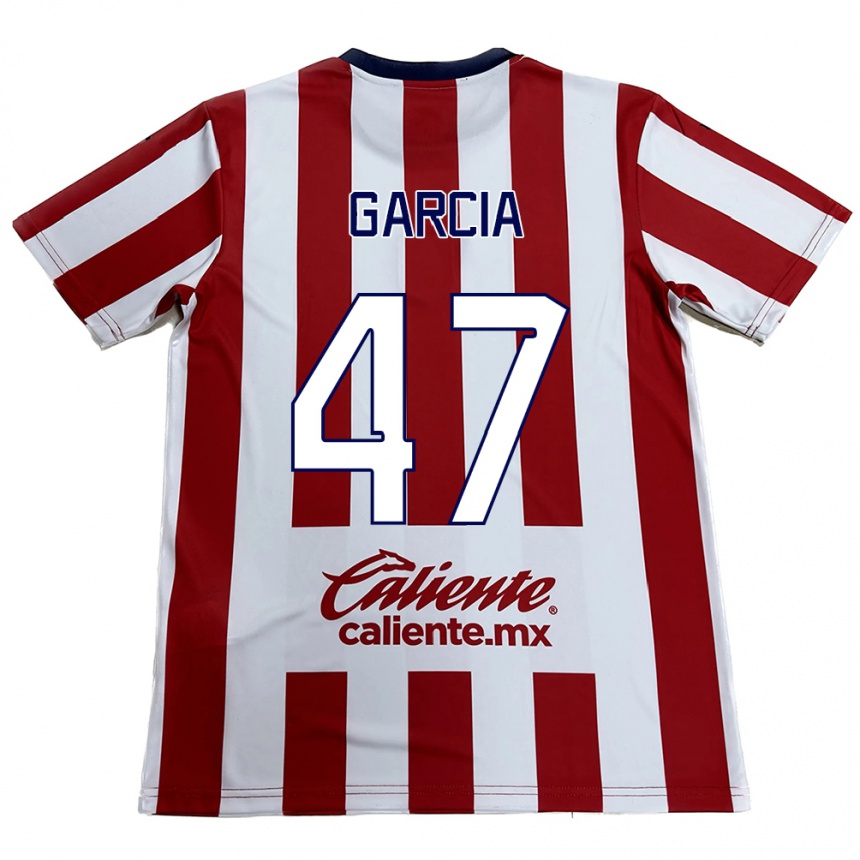 Enfant Football Maillot Gael García #47 Rouge Blanc Tenues Domicile 2024/25 Canada