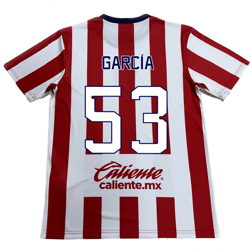 Enfant Football Maillot Uziel García #53 Rouge Blanc Tenues Domicile 2024/25 Canada