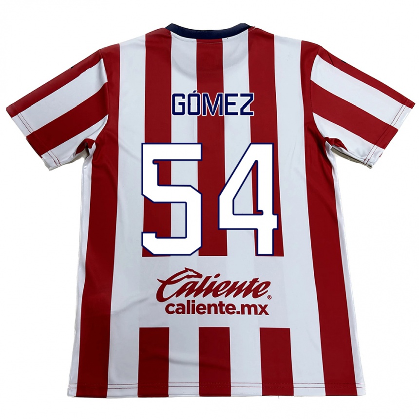 Kids Football Miguel Gómez #54 Red White Home Jersey 2024/25 T-Shirt Canada