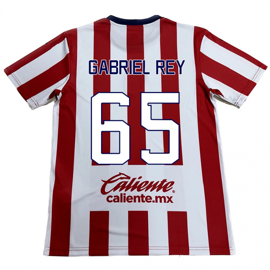 Kids Football Luis Gabriel Rey #65 Red White Home Jersey 2024/25 T-Shirt Canada