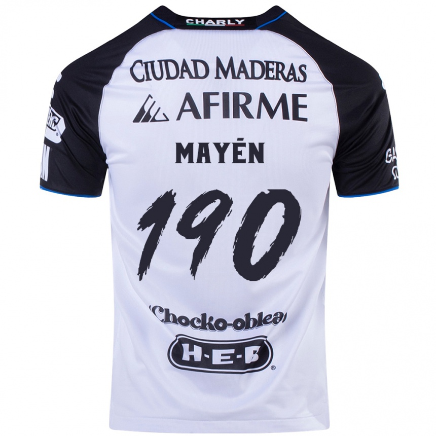 Kids Football Eduardo Mayén #190 Black Blue Home Jersey 2024/25 T-Shirt Canada