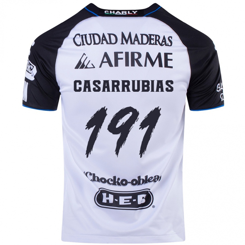 Kids Football Aaron Casarrubias #191 Black Blue Home Jersey 2024/25 T-Shirt Canada