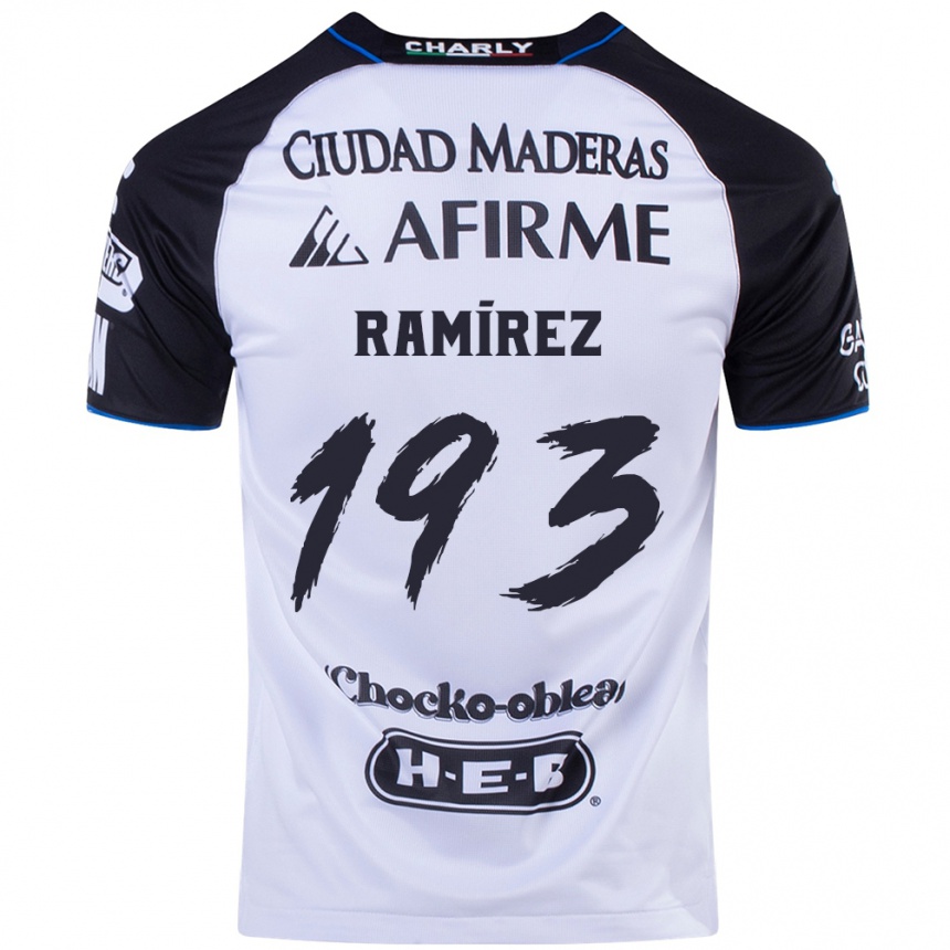 Kids Football Ángel Ramírez #193 Black Blue Home Jersey 2024/25 T-Shirt Canada