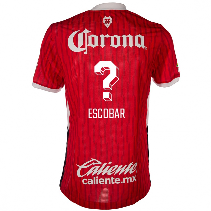 Enfant Football Maillot Juan Escobar #0 Rouge Blanc Tenues Domicile 2024/25 Canada