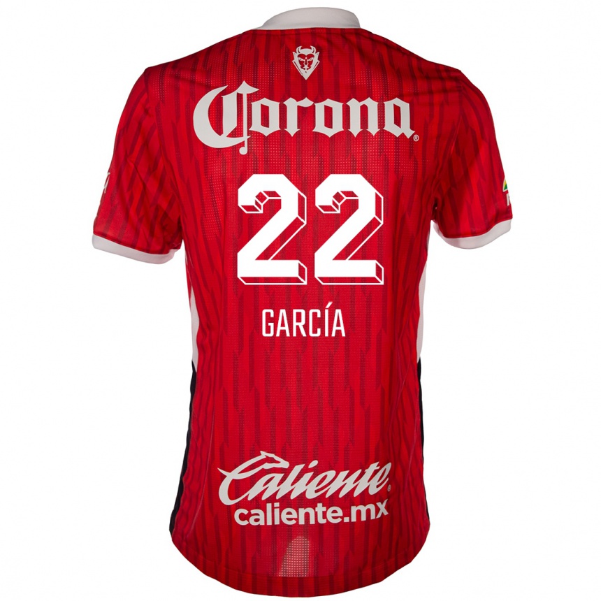 Enfant Football Maillot Luis García #22 Rouge Blanc Tenues Domicile 2024/25 Canada