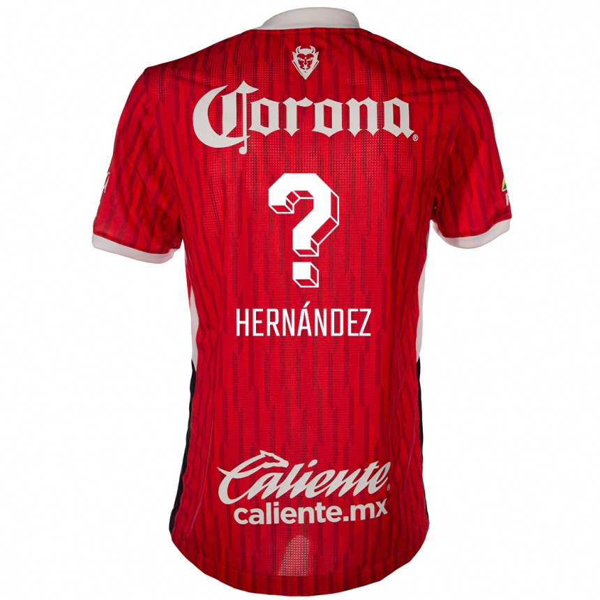 Enfant Football Maillot Francisco Hernández #0 Rouge Blanc Tenues Domicile 2024/25 Canada