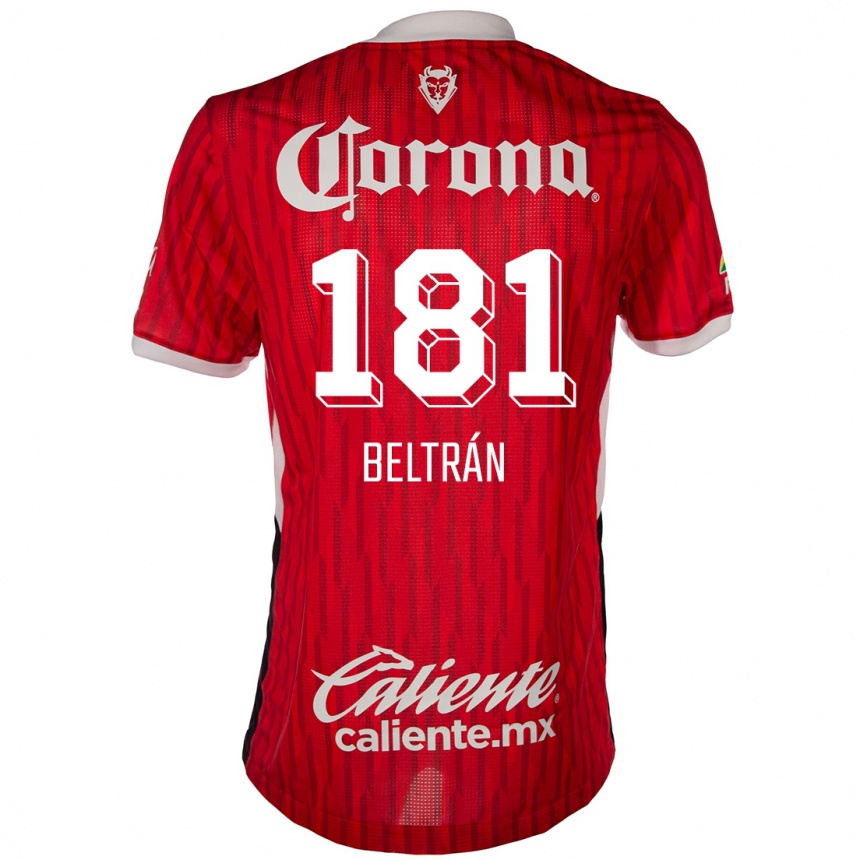 Kids Football Ronaldo Beltrán #181 Red White Home Jersey 2024/25 T-Shirt Canada