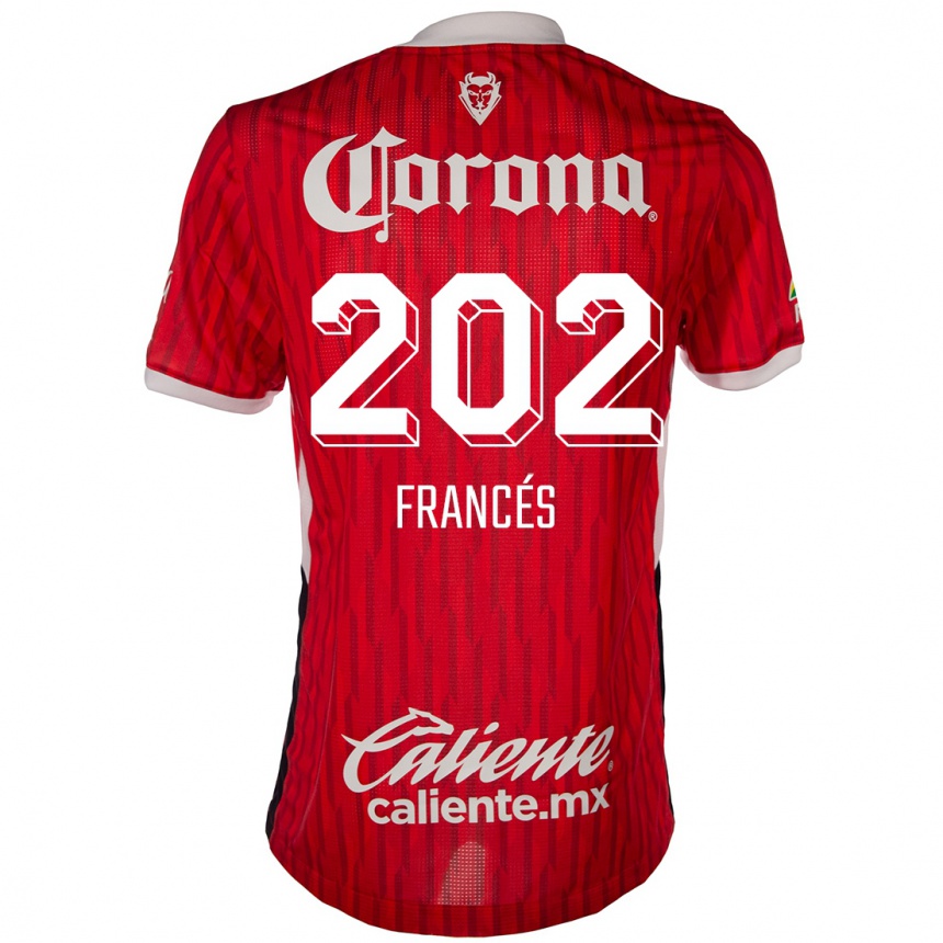 Kids Football Lenin Francés #202 Red White Home Jersey 2024/25 T-Shirt Canada