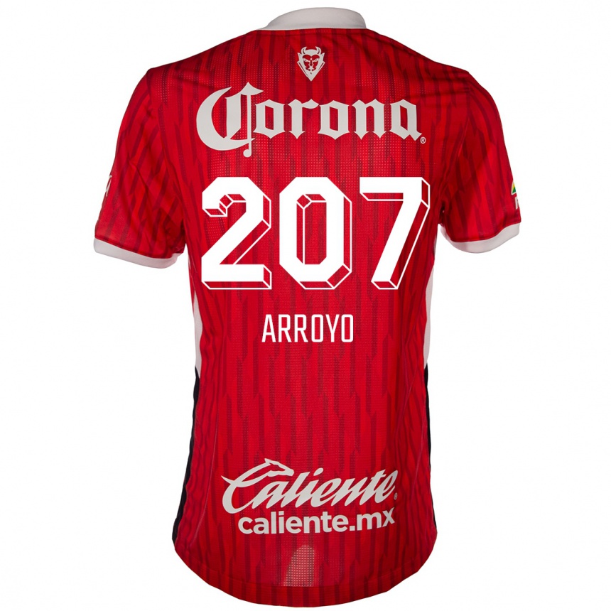 Enfant Football Maillot José Arroyo #207 Rouge Blanc Tenues Domicile 2024/25 Canada