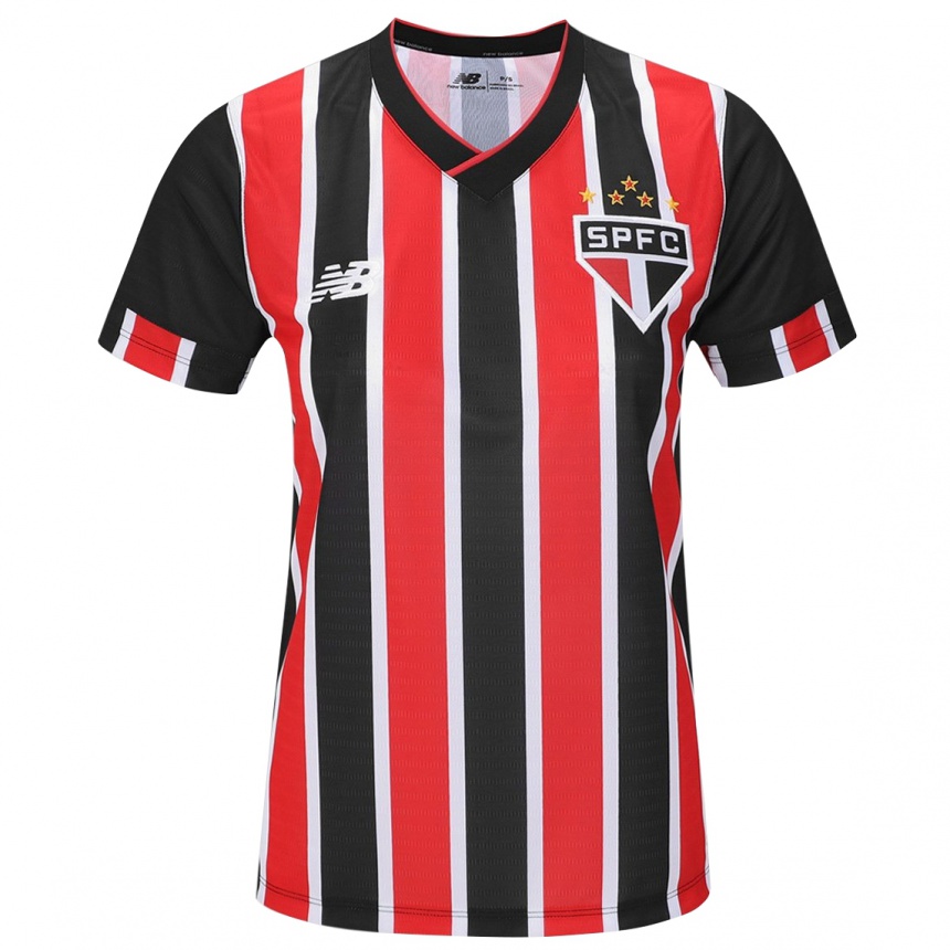 Enfant Football Maillot Guilherme Matheus #0 Noir Rouge Blanc Tenues Extérieur 2024/25 Canada