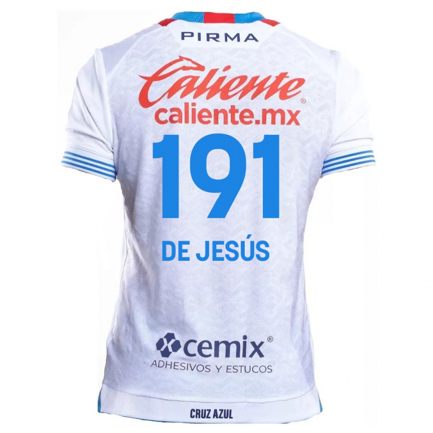 Kids Football Luis De Jesús #191 White Blue Away Jersey 2024/25 T-Shirt Canada