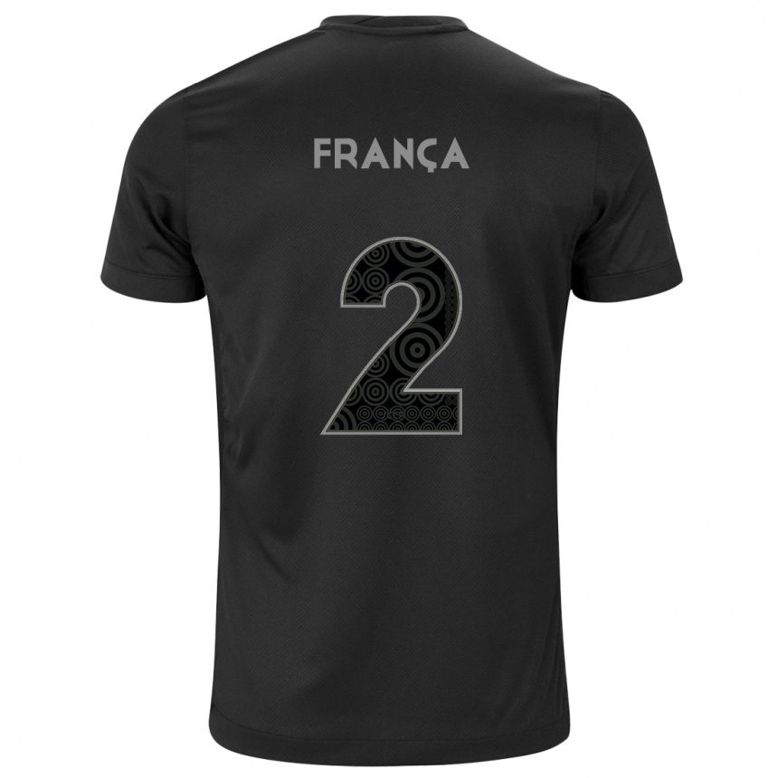 Enfant Football Maillot Matheus França #2 Noir Tenues Extérieur 2024/25 Canada