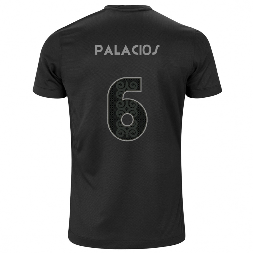 Kids Football Diego Palacios #6 Black Away Jersey 2024/25 T-Shirt Canada