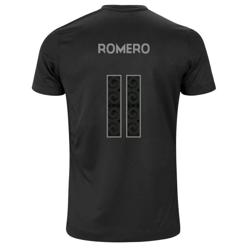 Enfant Football Maillot Angel Romero #11 Noir Tenues Extérieur 2024/25 Canada