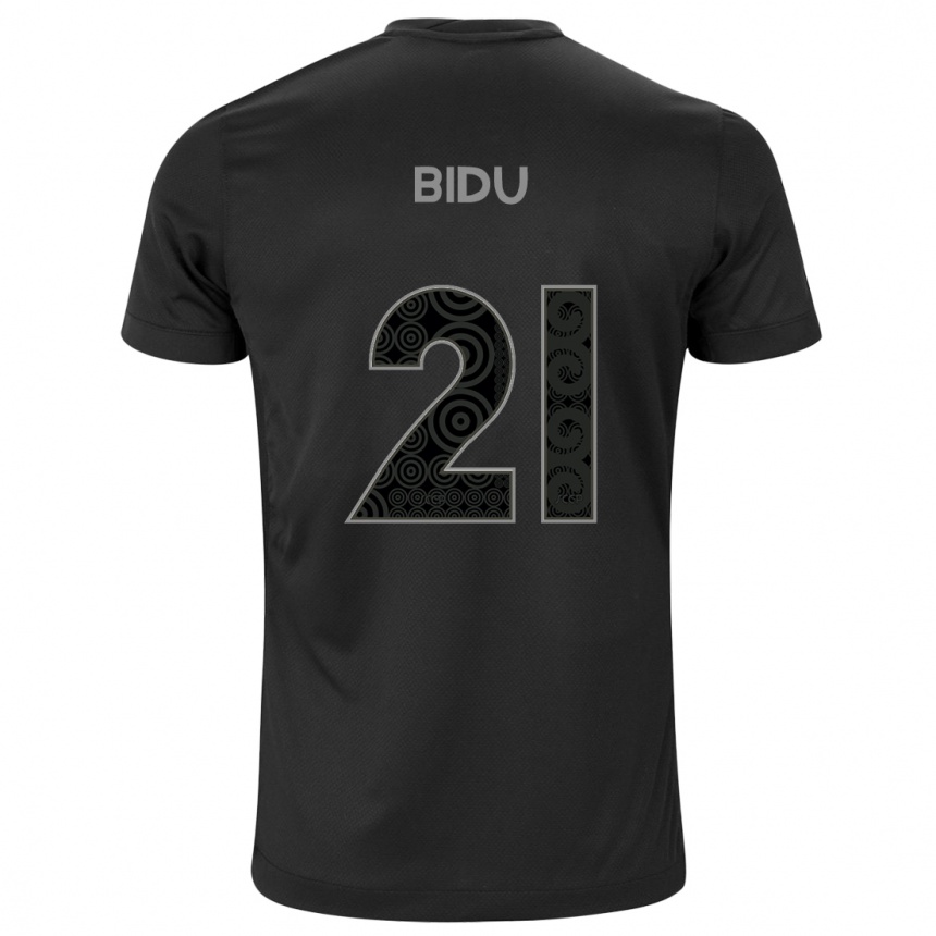 Kids Football Matheus Bidu #21 Black Away Jersey 2024/25 T-Shirt Canada