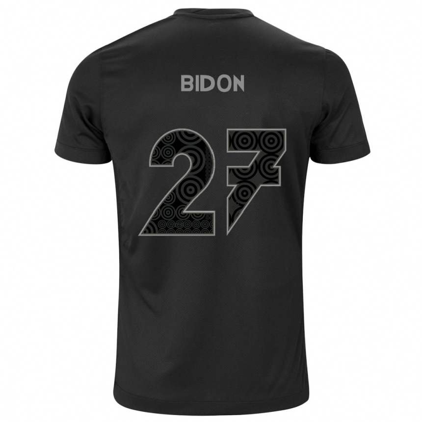 Kids Football Breno Bidon #27 Black Away Jersey 2024/25 T-Shirt Canada