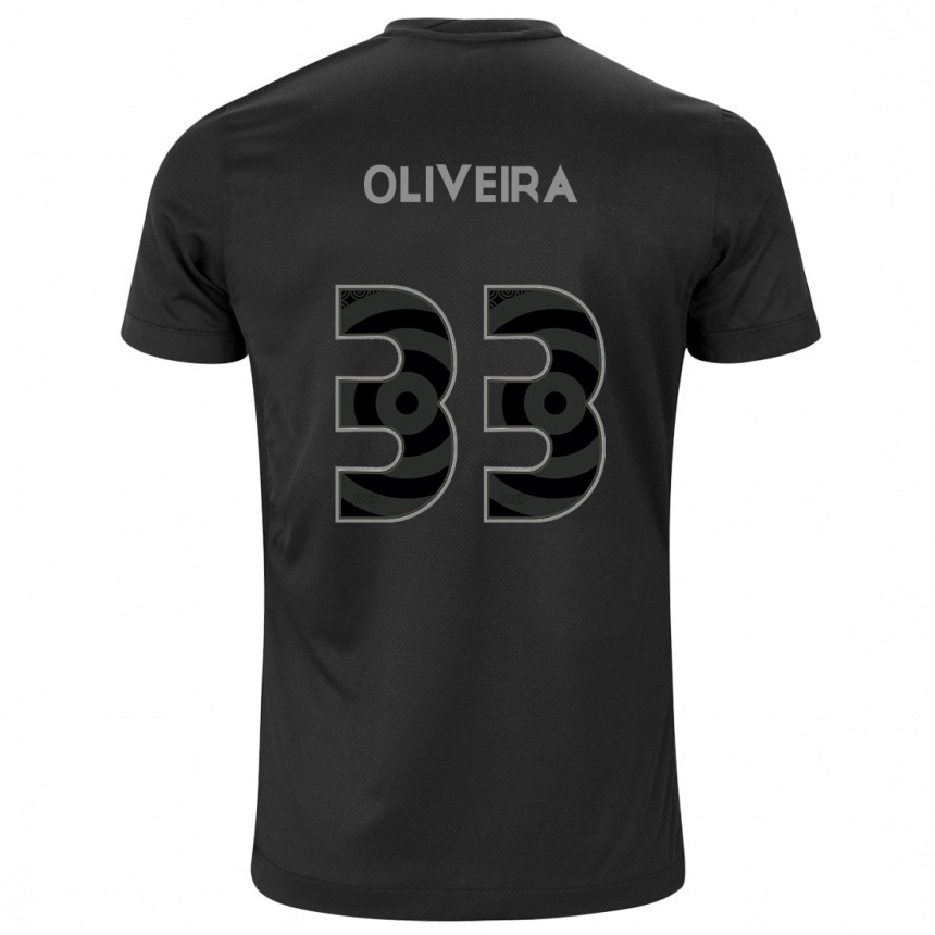 Enfant Football Maillot Ruan Oliveira #33 Noir Tenues Extérieur 2024/25 Canada