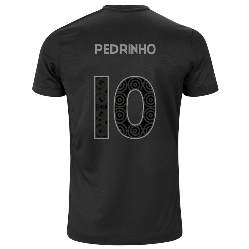 Kids Football Pedrinho #10 Black Away Jersey 2024/25 T-Shirt Canada