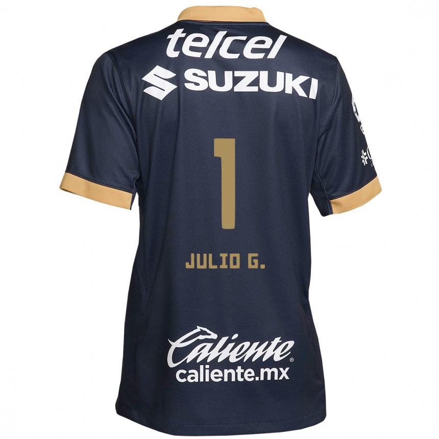 Kids Football Julio González #1 Obsidian Gold White Away Jersey 2024/25 T-Shirt Canada