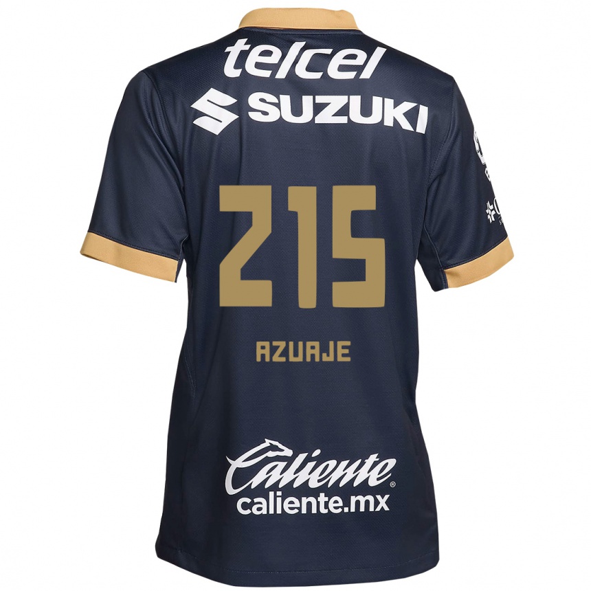 Kids Football Ángel Azuaje #215 Obsidian Gold White Away Jersey 2024/25 T-Shirt Canada