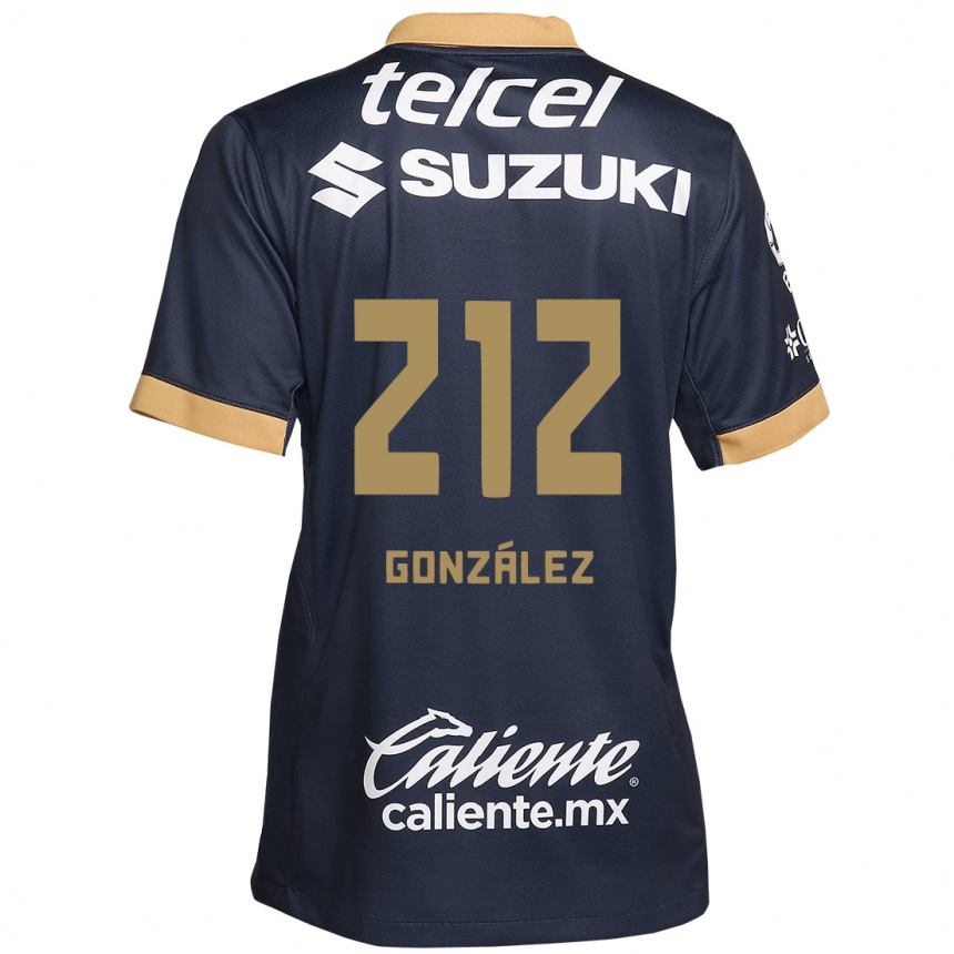 Kids Football José González #212 Obsidian Gold White Away Jersey 2024/25 T-Shirt Canada