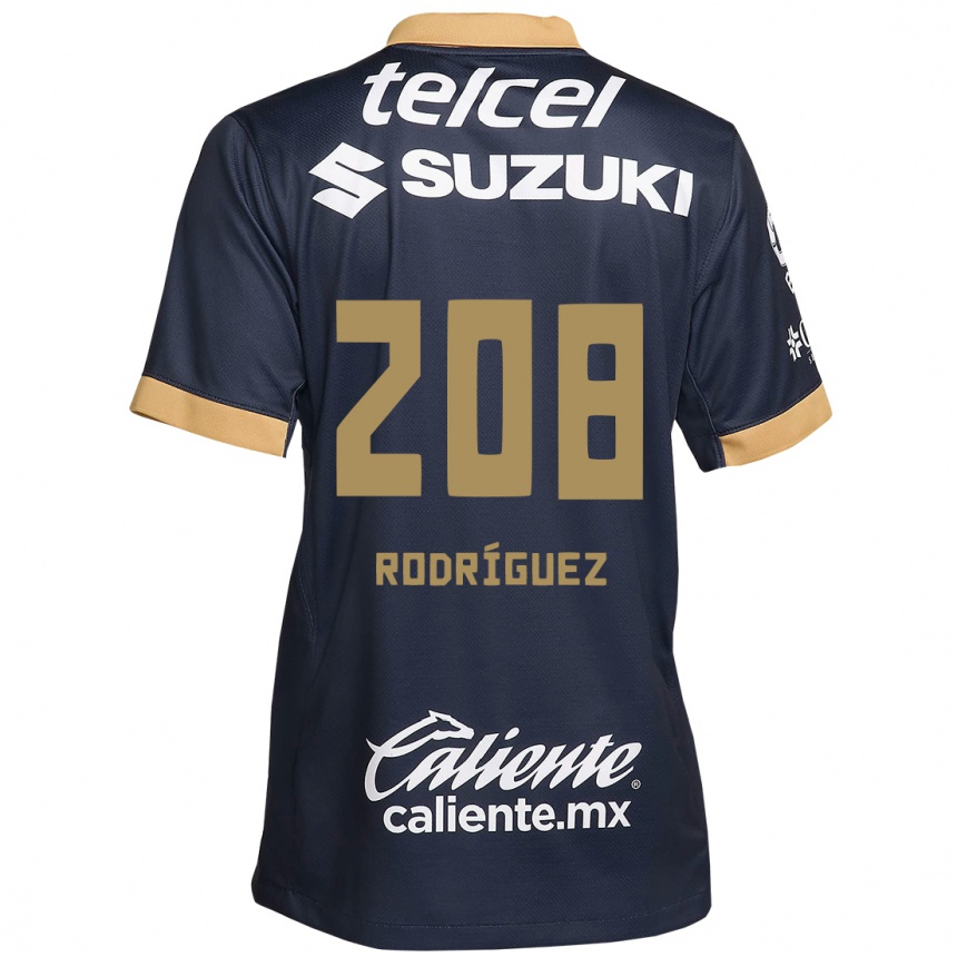 Kids Football Gael Rodríguez #208 Obsidian Gold White Away Jersey 2024/25 T-Shirt Canada