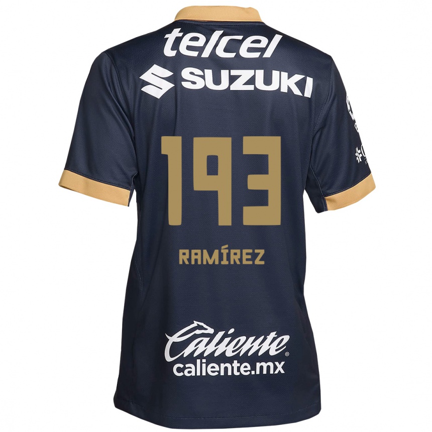 Kids Football Héctor Ramírez #193 Obsidian Gold White Away Jersey 2024/25 T-Shirt Canada