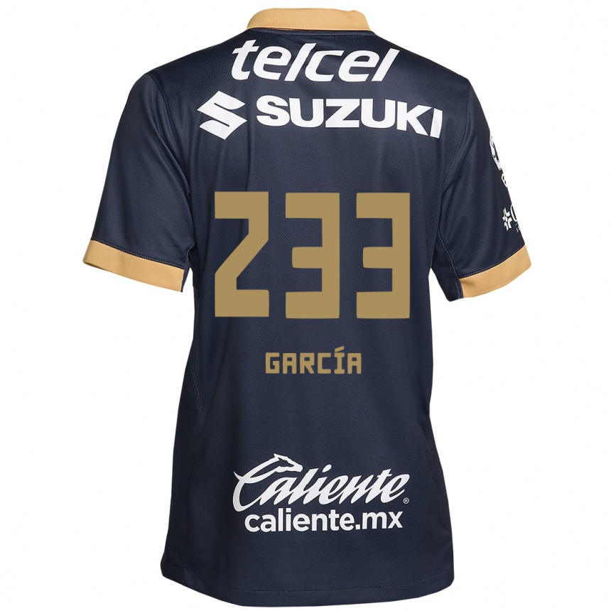 Enfant Football Maillot Carlos García #233 Obsidienne Or Blanc Tenues Extérieur 2024/25 Canada