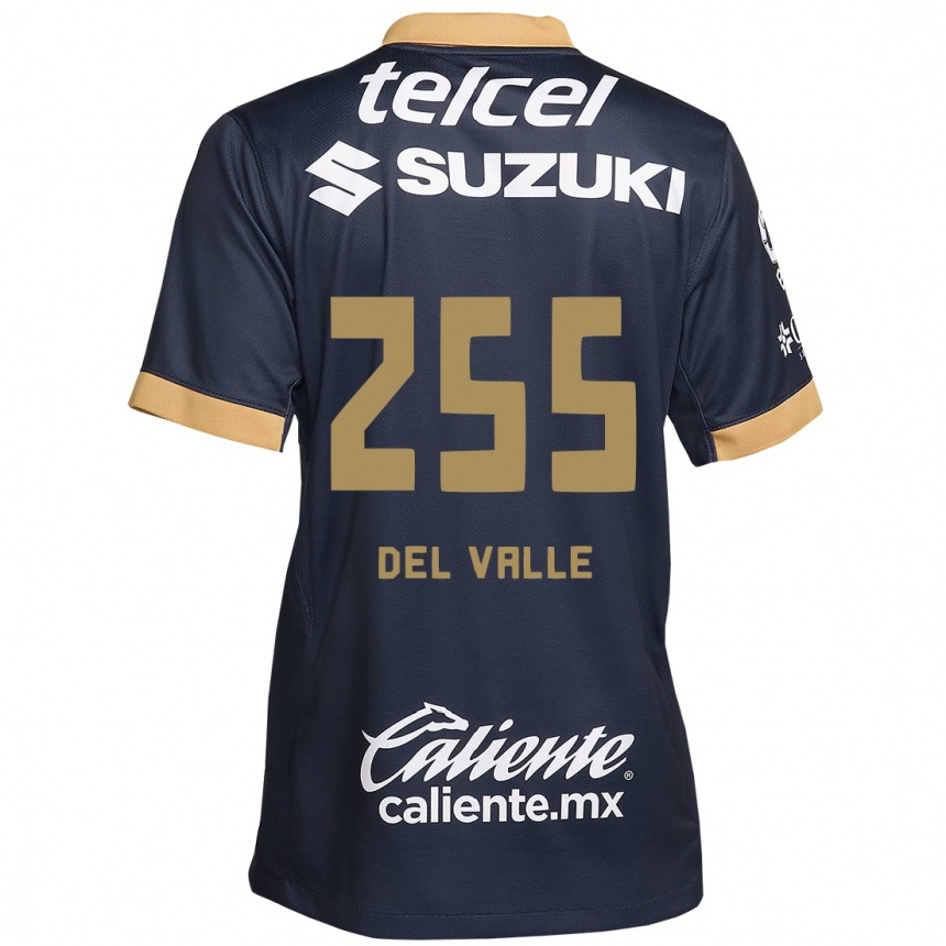 Kids Football Yonathan Del Valle #255 Obsidian Gold White Away Jersey 2024/25 T-Shirt Canada