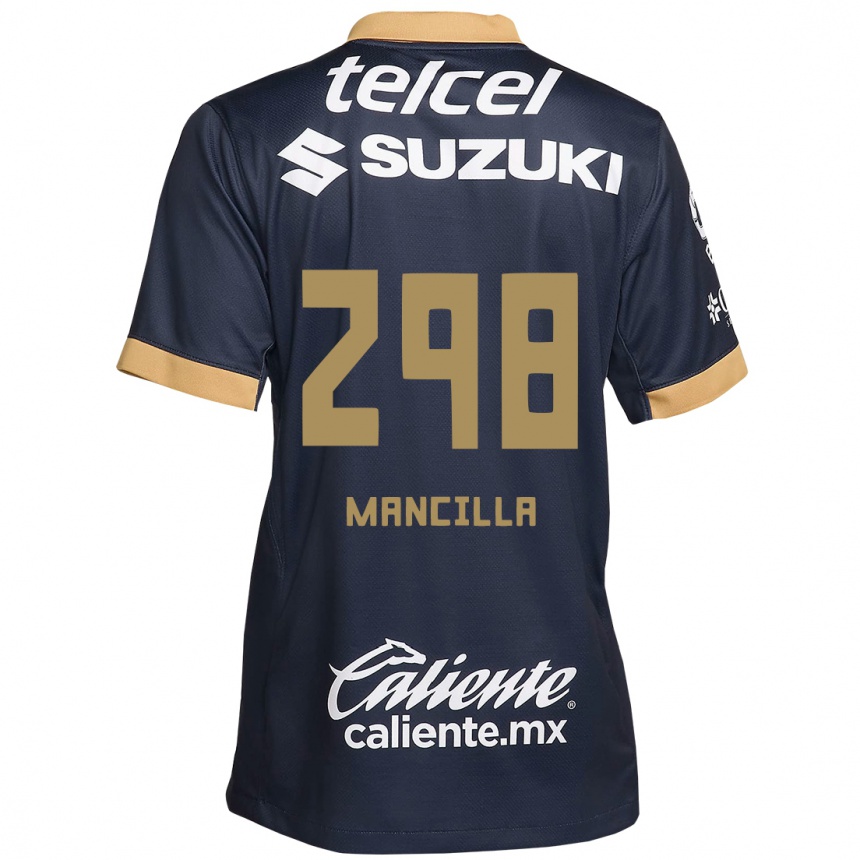 Kids Football José Mancilla #298 Obsidian Gold White Away Jersey 2024/25 T-Shirt Canada