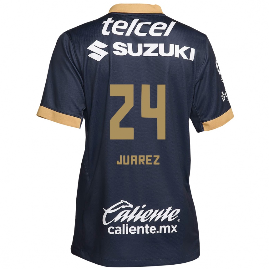 Kids Football Gabriela Juarez #24 Obsidian Gold White Away Jersey 2024/25 T-Shirt Canada