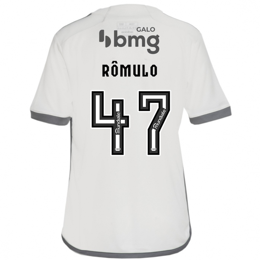 Kids Football Rômulo #47 Off White Away Jersey 2024/25 T-Shirt Canada