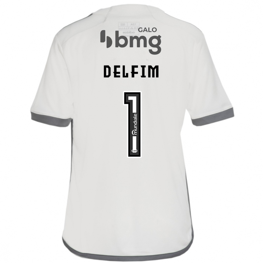 Kids Football Gabriel Delfim #1 Off White Away Jersey 2024/25 T-Shirt Canada