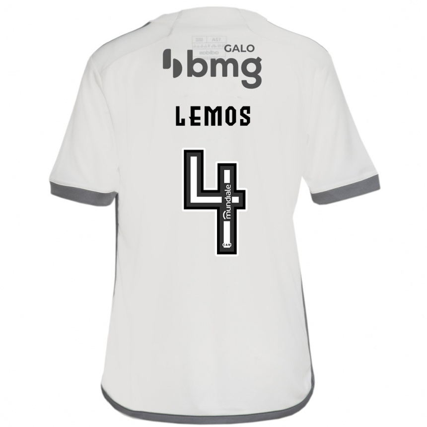 Kids Football Mauricio Lemos #4 Off White Away Jersey 2024/25 T-Shirt Canada