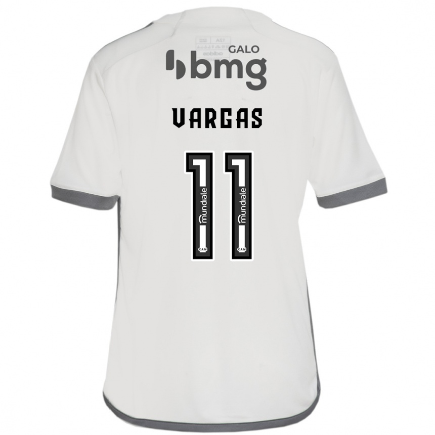 Enfant Football Maillot Eduardo Vargas #11 Blanc Cassé Tenues Extérieur 2024/25 Canada