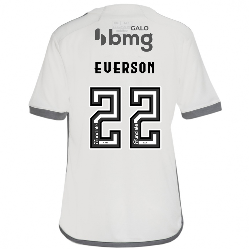 Kids Football Everson #22 Off White Away Jersey 2024/25 T-Shirt Canada