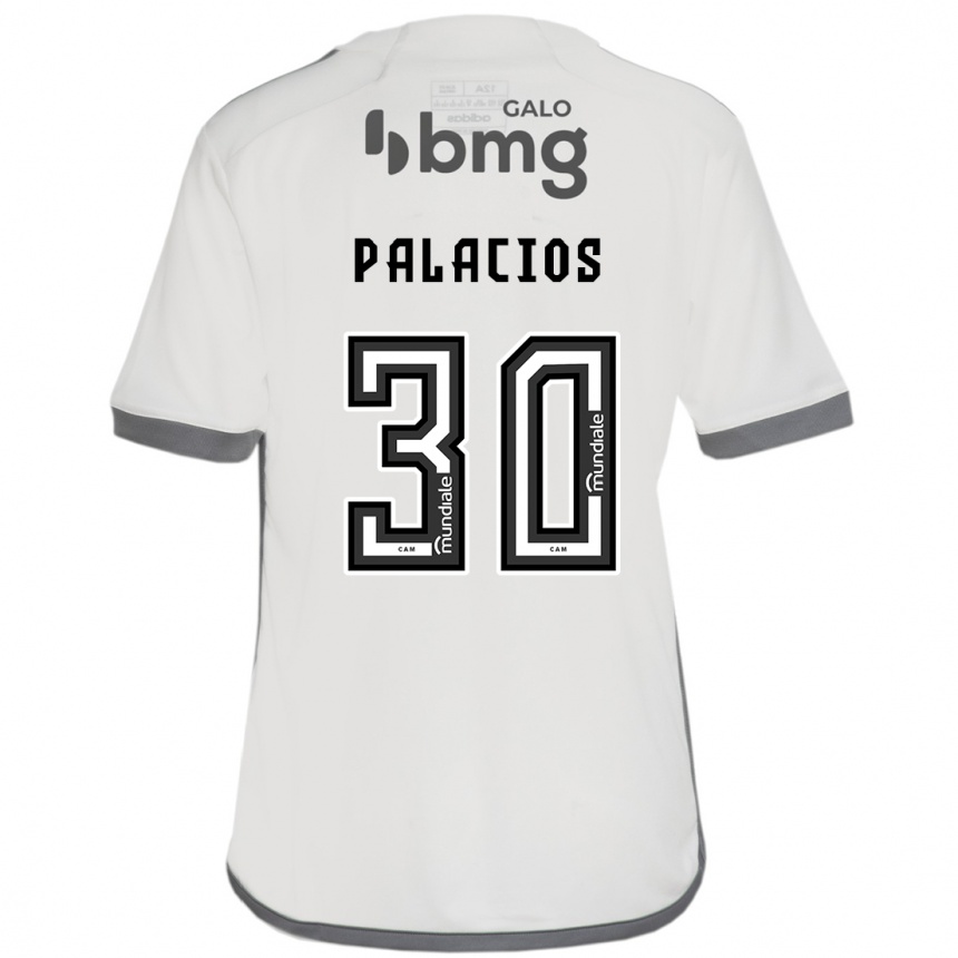 Kids Football Brahian Palacios #30 Off White Away Jersey 2024/25 T-Shirt Canada