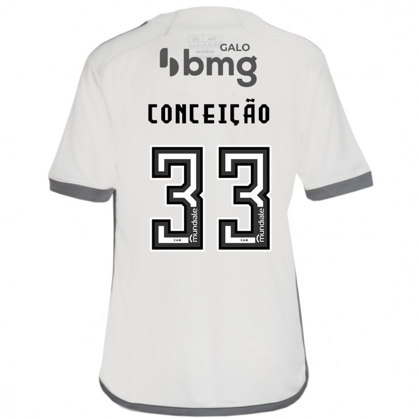 Enfant Football Maillot Robert Conceição #33 Blanc Cassé Tenues Extérieur 2024/25 Canada