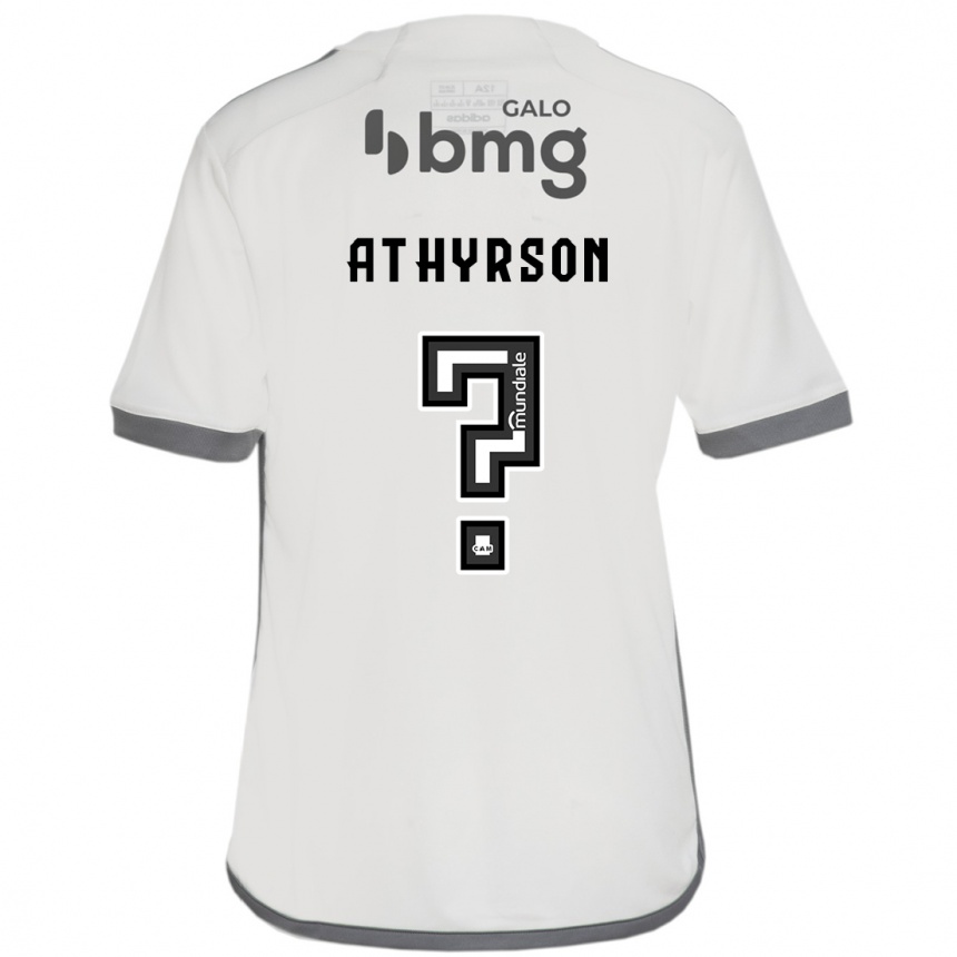 Kids Football Athyrson #0 Off White Away Jersey 2024/25 T-Shirt Canada